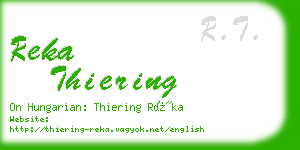 reka thiering business card